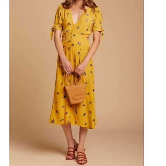 NWT Faithfull the Brand Billie Midi Dress Dolores - Picture 16 of 16